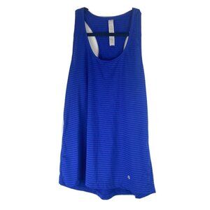Bally Womens Tank Top Size S Blue Racerback Sleeveless Workout Activewear Run